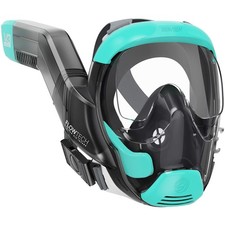 Seaview 180 V3 Full Face Snorkel Mask Adult- The is Small, Turquoise
