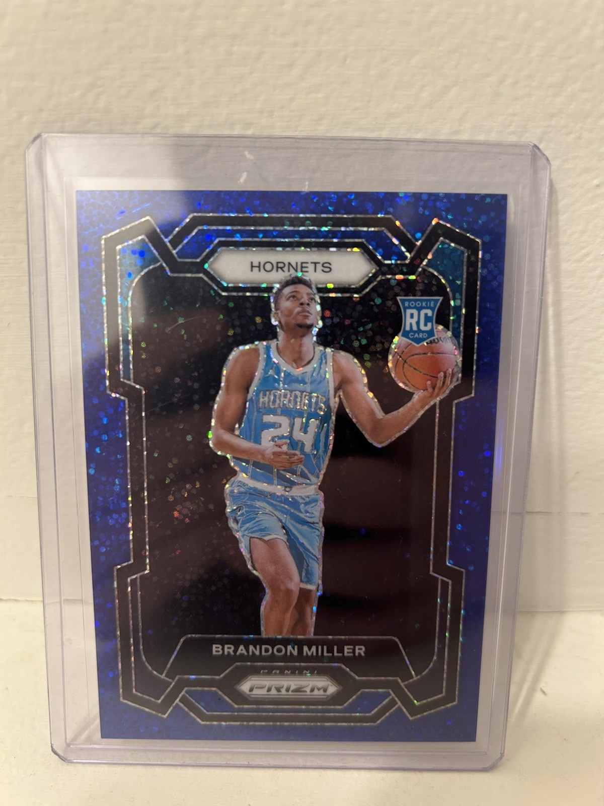 2023-24 Panini Prizm Brandon Miller #152 Blue Sparkle Prizm /144 SSP RC