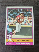 1976 Topps - #275 Rick Manning (RC) Cleveland Indians G9