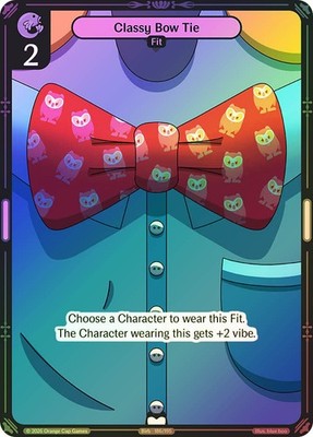 Vibes TCG  BIRB FOIL  Classy Bow Tie  - Birb & Pengu Card # 186