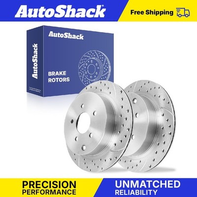 Rear Drilled Slotted Brake Rotors for 2003-2024 Nissan Murano 2013 INFINITI JX35