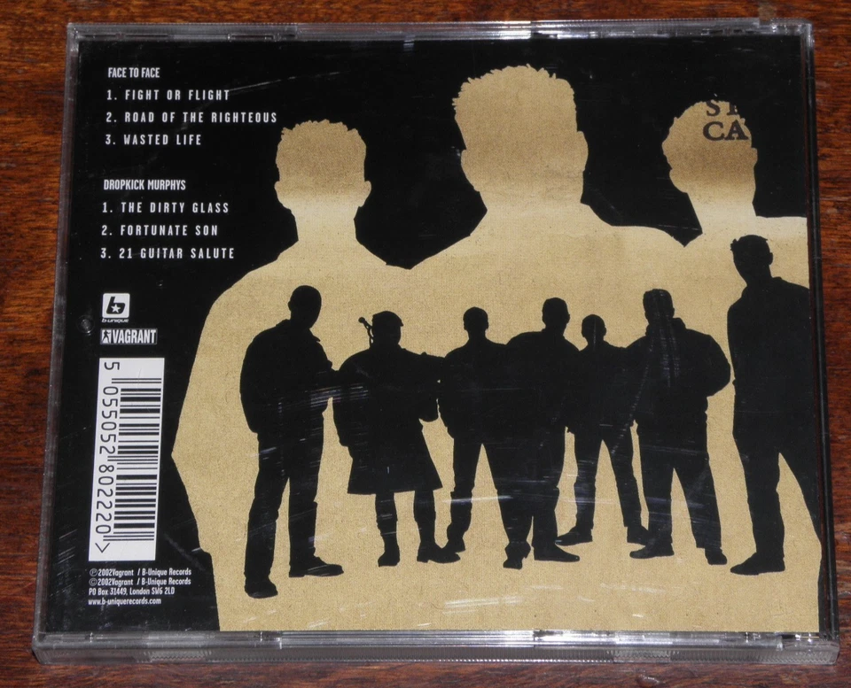 DROPKICK MURPHYS vs FACE TO FACE (6 TRACK SPLIT CD EP 2002) B-UNIQUE / BUN0015 - Image 2 of 2