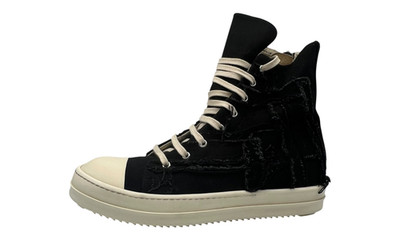 Rick Owens DRKSHDW Slashed Sneaks Black Milk (PreOwned)