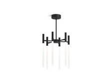 Kohler 23460-CHLED-BLL Chandelier Six-Light MATTE BLACK New in Box!