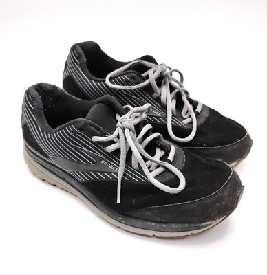 Brooks Addiction WLK Walking Sneakers Mens 9 EE Black Suede Shoes