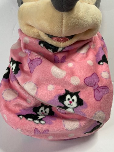Disney Parks Neonati Minnie Mouse Figaro Fasciatoio Pouch Coperta 11" Peluche Nuovo senza etichette - Foto 5 di 11