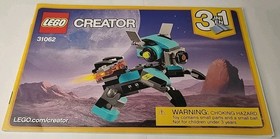 Lego Creator Robot Explorer #31062 Set of 3 Instruction Manual Booklets ONLY