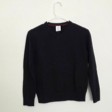 GAP Kids Classic Black V-Neck Sweater Size Boys Medium 8 