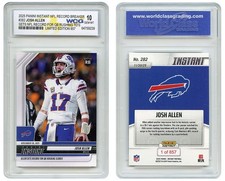 2025 Panini NFL JOSH ALLEN Sets NFL Record For QB Rushing TD's #282 GEM MINT 10