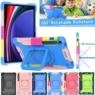 For Samsung Galaxy Tab S10 S9 FE Kids Friendly Heavy Duty Shockproof Case Cover