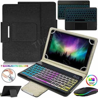 QWERTZ Beleuchtet Tastatur Hülle Maus Für Lenovo Tab K10 2nd TB-311FU 2025 10.1''