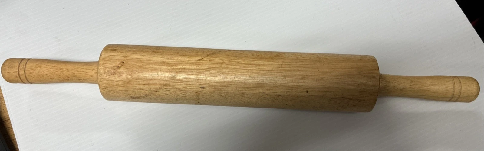 Vintage Wooden Rolling Pin 18" w/ Handles (FC201-3Q5471