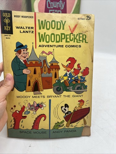 Lot Of 8 Gold Key Walt Disney Comics, Woody Woodpecker,Pink Panther + 2 Whitman - Picture 20 of 24