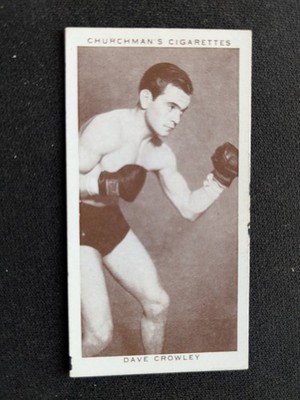 1938 Churchman Boxing Personalities Card # 9 Dave Crawley (VG/EX)