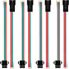 20 Pairs JST SM 3 Pin Connectors for WS2812B WS2811 WS2812 WS2814 SK6812 FOCB CC