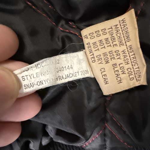 Snap On Tools Youth Kids RA Canvas Work Jacket Black Distressed Medium VTG - Picture 9 of 19