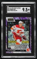 2023 O-Pee-Chee Platinum Marquee Rookies Violet Pixels Connor Zary SGC 9.5 04py
