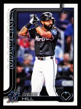 2025 Topps Update #US305 Derek Hill Miami Marlins Baseball Card