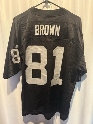 Authentic Vintage NFL Adidas Oakland Raiders Tim Brown #81 Jersey