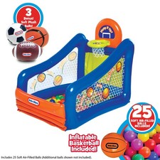 Little Tikes Hoop It Up Play Center, 3 in 1Sports 25 Ball Value Pack, Indoor