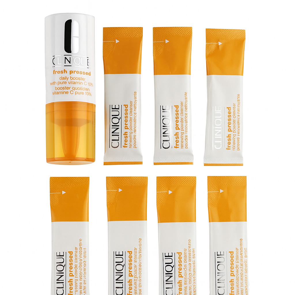 Clinique Fresh Pressed 7-Day System Pure Vitamin C Powder Cleanser NIB Boxed