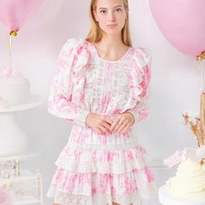 LoveShackFancy Santorini Coquette Shabby Chic Dress