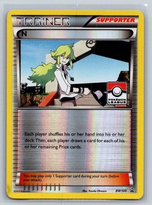 N (Supporter) BW100 Holo Promo Black And White Promo Pokemon Near Mint