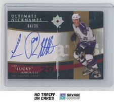 2009-10 UD Ultimate Nicknames Auto Luc Robitaille /25 #UN-LR Los Angeles Kings