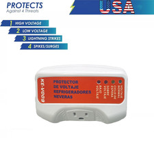 120V US Plug Surge Voltage Protector Power Sockets Refrigerator Appliance Home