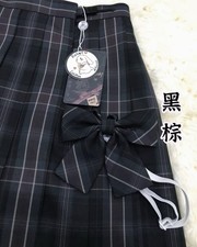 Girls High Waist Pleated Skirts Plaid Skirts Dress JK School Uniform Students