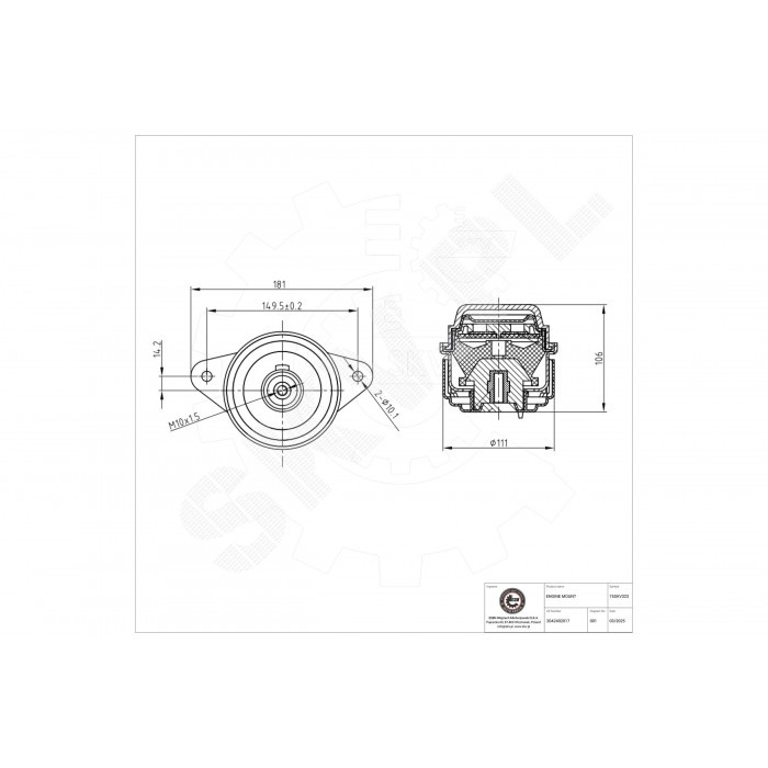 Support moteur de rechange pour révision mécanique Mercedes Classe GLK V6 4matic