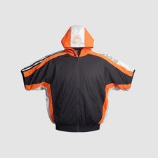 Adidas Track Jacket Kurzarm Colorblock Schwar...