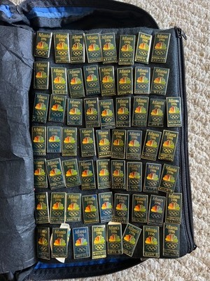 Huge Atlanta 1996 Olympic NBC Affiliate TV Station Pin Lot Rare Media Broadcast 