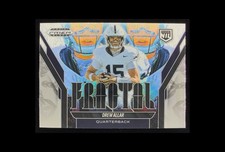 Drew Allar 2025 Panini Black Prizm #21 Fractal Insert QB Prospect Penn State