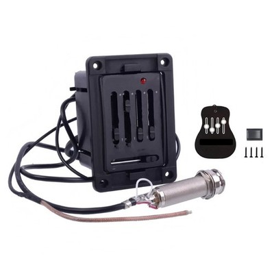 Battery Efficient Guitar Pickup System Built in Tuner Adjustable for Bass