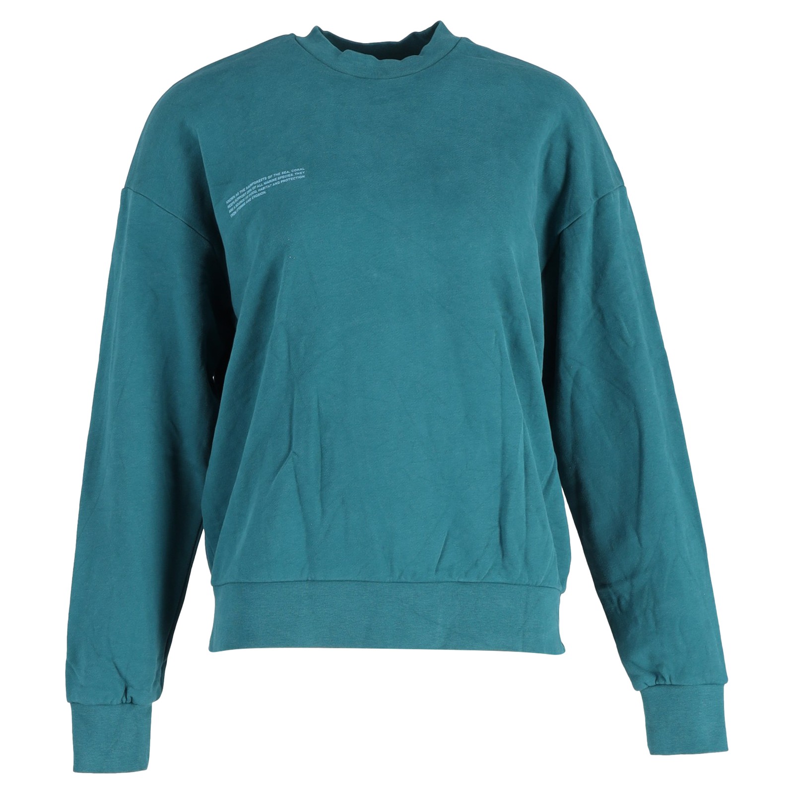Pangaia 365 Midweight Sweatshirt In  Green Cotton Women Blue S