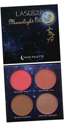 LASplash Cosmetics Moonlight Glow Face Palette Rouge/Highlight/Bronzer 11,2g