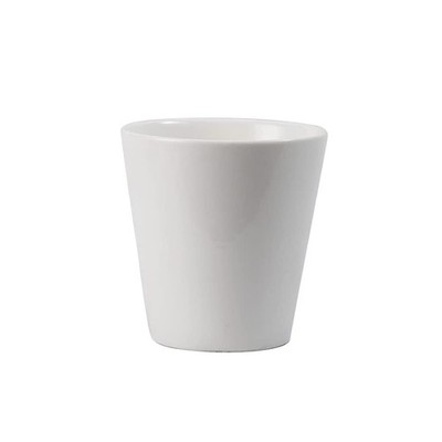 Solid Color Vertical Stripe Ceramic Mug Domestic Couple Water Cup White A