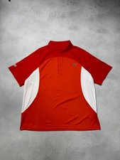 Lacoste Sport Tennis Polo Shirt Novak Djakovic Orange T-shirt Ultra Dry Size XXL