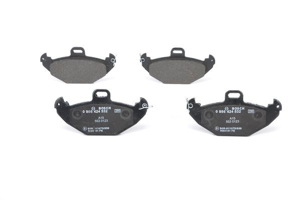 Plaquettes de frein BOSCH 0986424532 contre les sifflements au freinage sur RENAULT Scenic