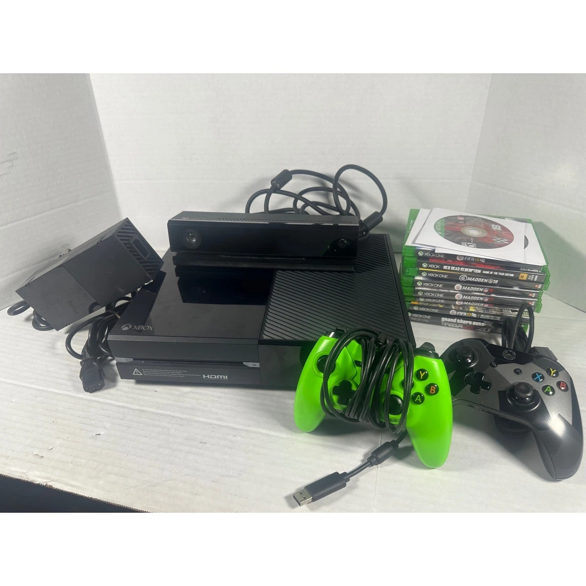 Console Microsoft Xbox One Noire - Occasion - Avec Boîte D'origine