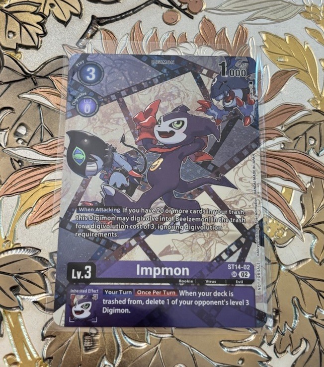 Digimon Card Game Impmon ST14-02 EX10 Legend Pack Promo Sinister