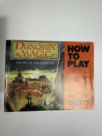Dungeon Magic Sword Of The Elements NES CIB W/ Poster & Inserts