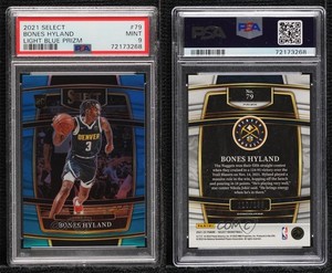 2021-22 Select Concourse Light Blue Prizm /299 Bones Hyland PSA 9 MINT Rookie RC