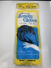 Vintage While U Sleep beauty gloves-regular cotton/acrylic 1 pair new, Sz Large