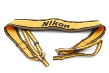Genuine Nikon Neck Shoulder Strap Yellow/Black for DSLR Film Camera from Japan
