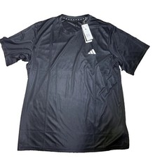 Adidas Shirt men's XL Black TR-ES Training Performance Lightweight Workout NEW