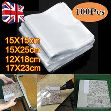 300Pcs Waterproof POF Heat Shrink Wrap Bags for Soaps Bath Bombs DIY Craft