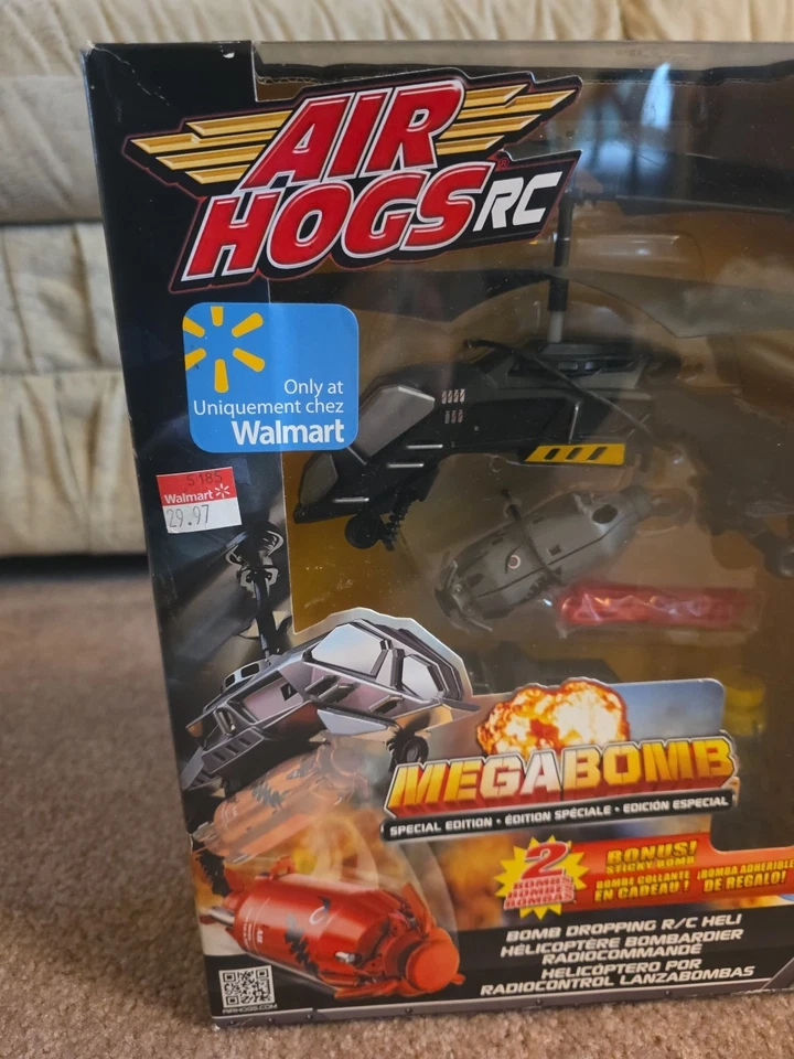 Air Hogs Megabomb Helicopter Bomb Dropping R/C Heli New Sealed In Box Rare - Image 2 of 4
