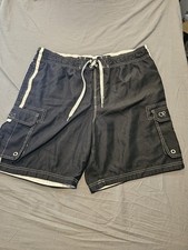 Vintage Men's OP Ocean Pacific Tugger Board Shorts Swim Trunk XL 40/42 Pockets